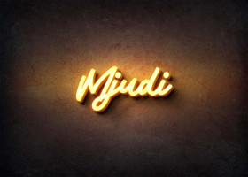 Glow Name Profile Picture for Mjudi