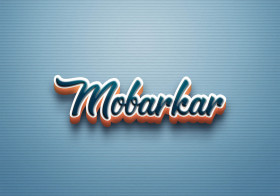 Cursive Name DP: Mobarkar