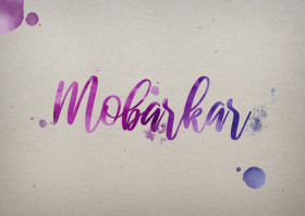 Mobarkar Watercolor Name DP