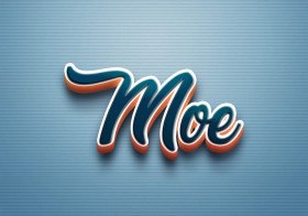 Cursive Name DP: Moe