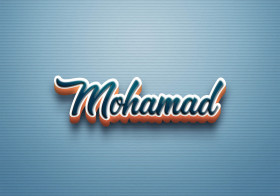 Cursive Name DP: Mohamad