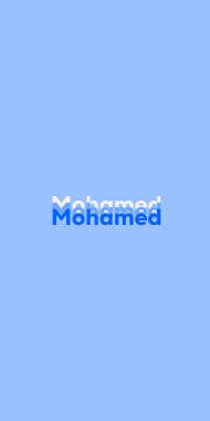 Name DP: Mohamed