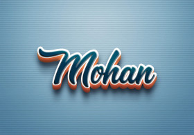 Cursive Name DP: Mohan