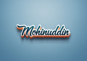 Cursive Name DP: Mohinuddin