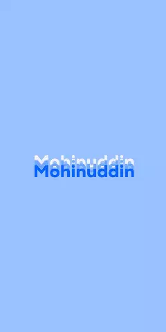 Name DP: Mohinuddin