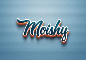 Cursive Name DP: Moishy