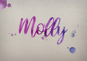 Molly Watercolor Name DP