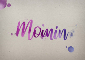 Momin Watercolor Name DP