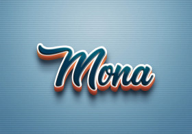 Cursive Name DP: Mona
