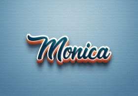 Cursive Name DP: Monica