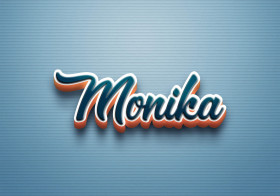 Cursive Name DP: Monika