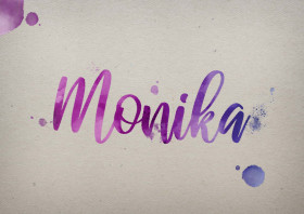 Monika Watercolor Name DP