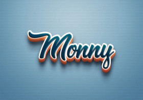 Cursive Name DP: Monny