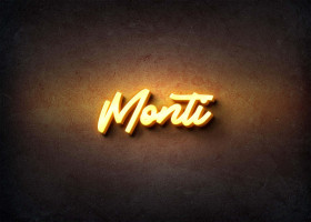 Glow Name Profile Picture for Monti