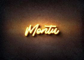 Glow Name Profile Picture for Montu