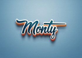 Cursive Name DP: Monty