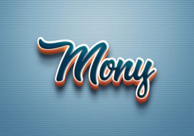 Cursive Name DP: Mony