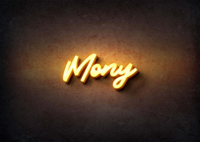 Glow Name Profile Picture for Mony