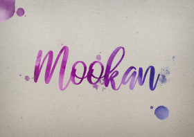 Mookan Watercolor Name DP