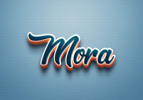 Cursive Name DP: Mora