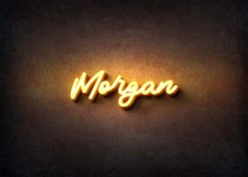Glow Name Profile Picture for Morgan