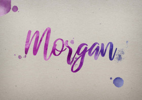 Morgan Watercolor Name DP