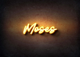 Glow Name Profile Picture for Moses