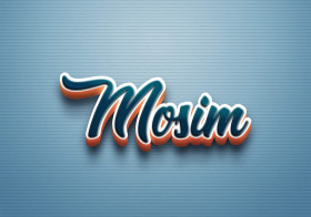 Cursive Name DP: Mosim