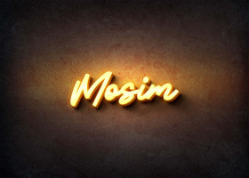 Glow Name Profile Picture for Mosim