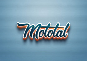 Cursive Name DP: Motolal