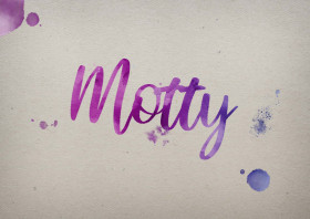 Motty Watercolor Name DP
