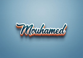 Cursive Name DP: Mouhamed