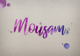 Mousam Watercolor Name DP