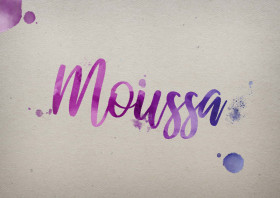 Moussa Watercolor Name DP