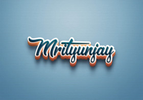 Cursive Name DP: Mrityunjay