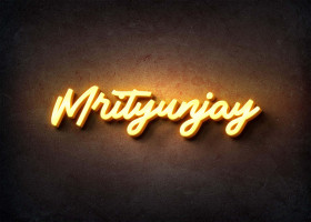 Glow Name Profile Picture for Mrityunjay