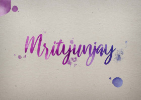 Mrityunjay Watercolor Name DP