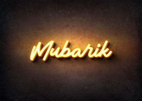 Glow Name Profile Picture for Mubarik