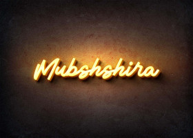 Glow Name Profile Picture for Mubshshira