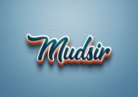 Cursive Name DP: Mudsir