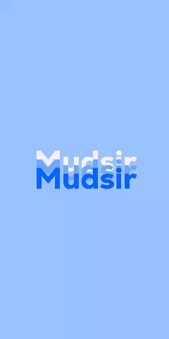 Name DP: Mudsir