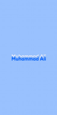 Name DP: Muhammad Ali