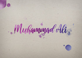 Muhammad Ali Watercolor Name DP
