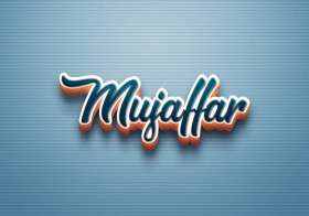 Cursive Name DP: Mujaffar