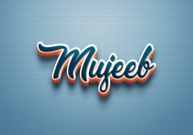 Cursive Name DP: Mujeeb