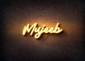 Glow Name Profile Picture for Mujeeb