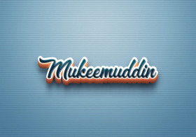 Cursive Name DP: Mukeemuddin