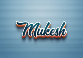 Cursive Name DP: Mukesh