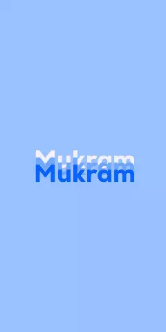 Name DP: Mukram