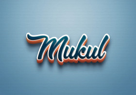 Cursive Name DP: Mukul